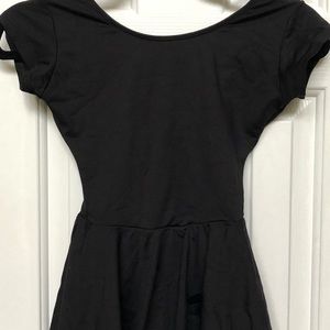 Medium dance leotard with attached skirt bottom